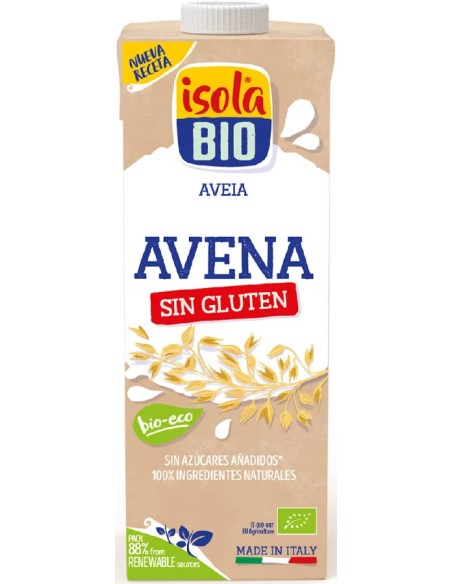 Bebida vegetal de avena 6 uds - 1 l Isola