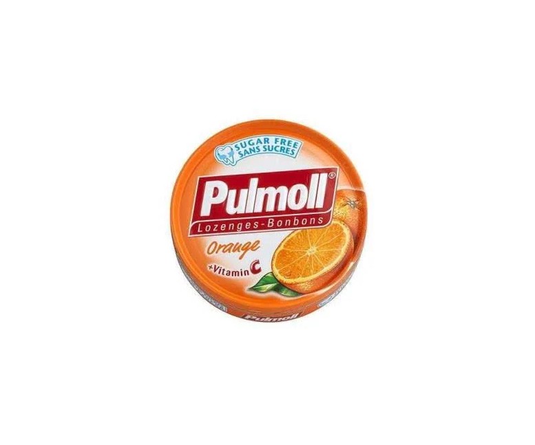 Pulmoll cajita naranja sin azúcar 45 gr Pulmoll