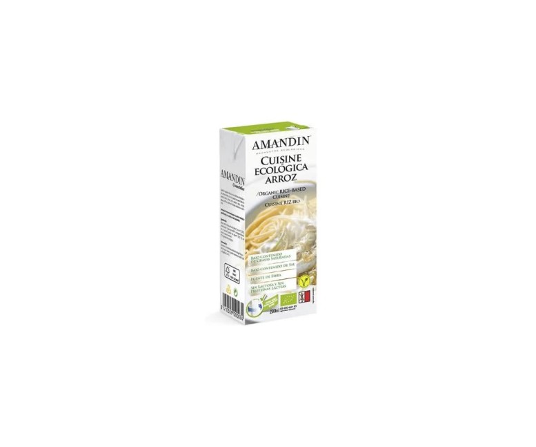 Cuisine crema de arroz bio 200 ml Amandin