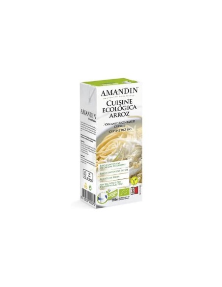 Cuisine crema de arroz bio 200 ml Amandin