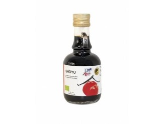 Salsa de soja shoyu vidrio bio