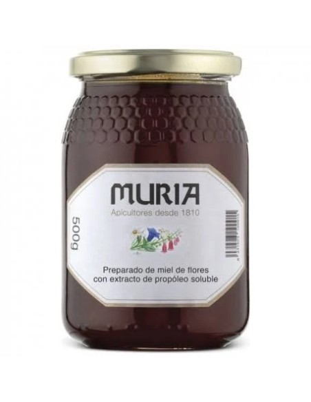 Miel de mil flores con propóleos 500 gr Muria