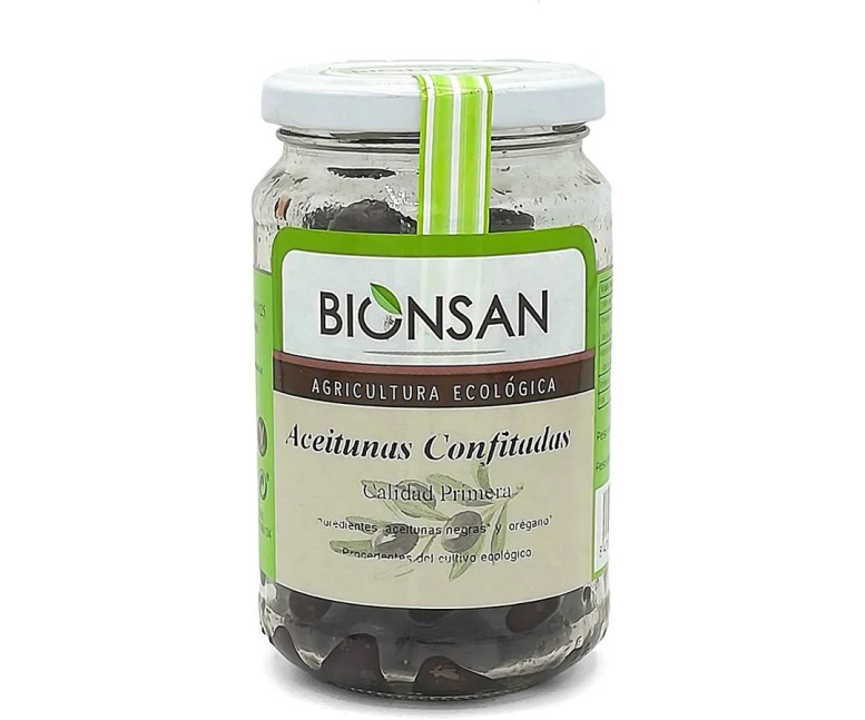 Aceituna negra confitada eco 200 gr Bionsan