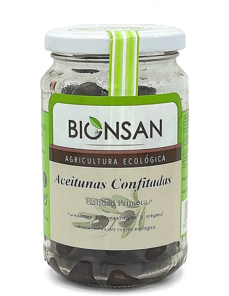 Aceituna negra confitada eco 200 gr Bionsan