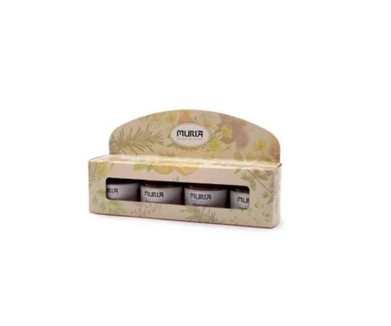 Miel del Mediterráneo Romero Tomillo Naranjo Flores 4 ud - 50 gr Muria