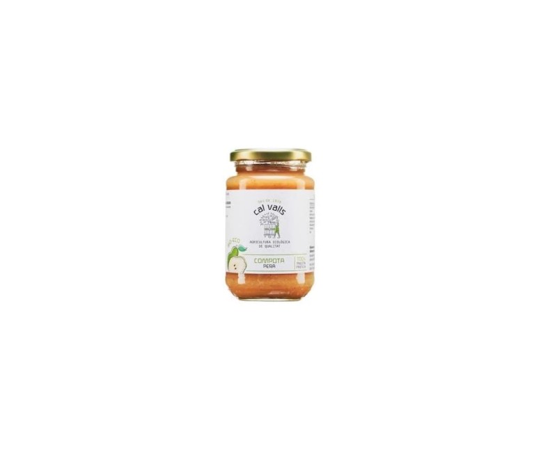Compota de pera eco s/a 350 gr Cal Valls