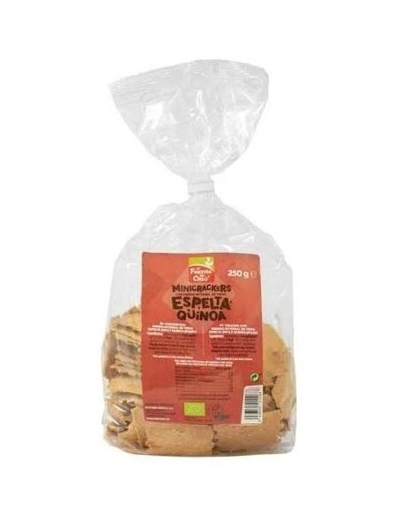 Mini crackers de espelta quinoa bio vegan 250 gr La Finestra sul Cielo