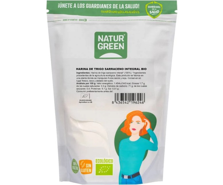 Harina de trigo sarraceno integral bio sg 500 gr NaturGreen