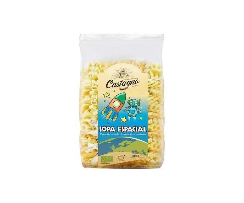 Mix galactic pasta infantil con figuras eco 500 gr Castagno