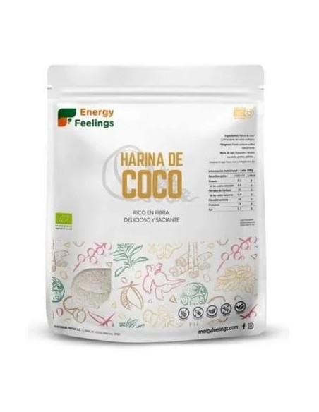 Harina de coco eco vegan sg 1 kg Energy Feelings