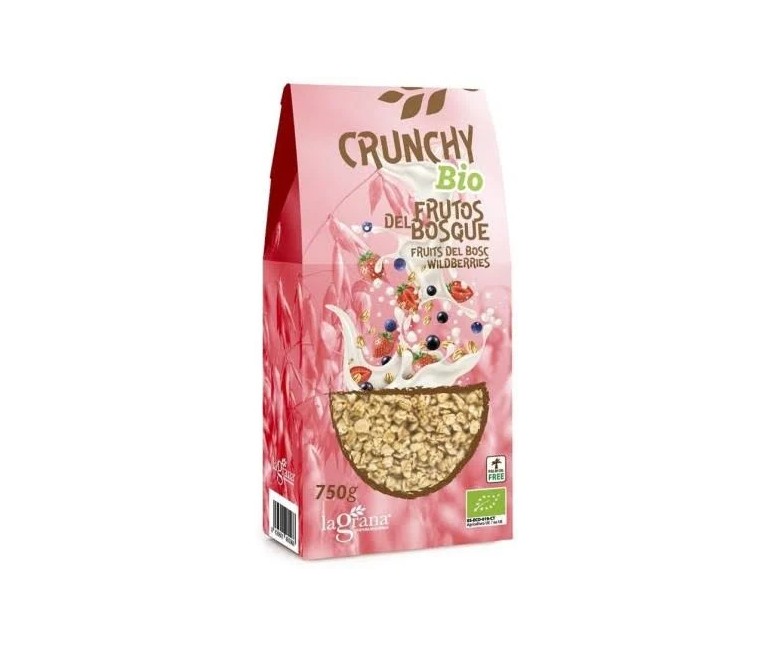 Crunchy avena frutos del bosque eco 375 gr La Grana
