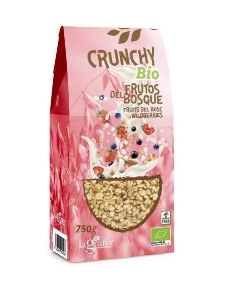 Crunchy avena frutos del bosque eco 375 gr La Grana