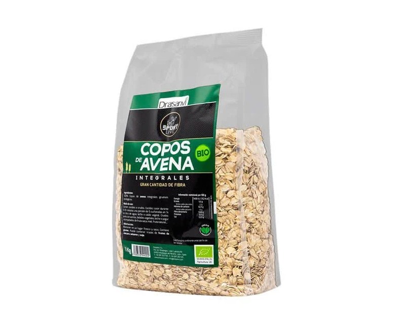 Copos avena gruesos integral bio sport live 1 kg Drasanvi