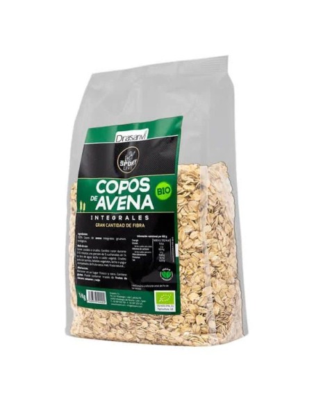 Copos avena gruesos integral bio sport live 1 kg Drasanvi