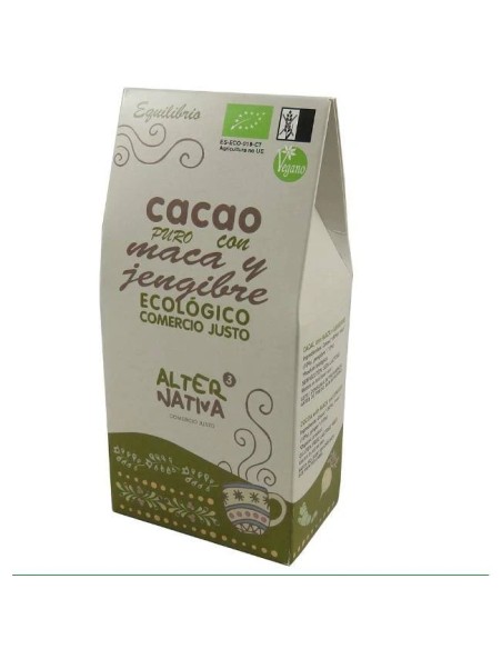 Cacao con maca jengibre bio 125 gr Alternativa 3