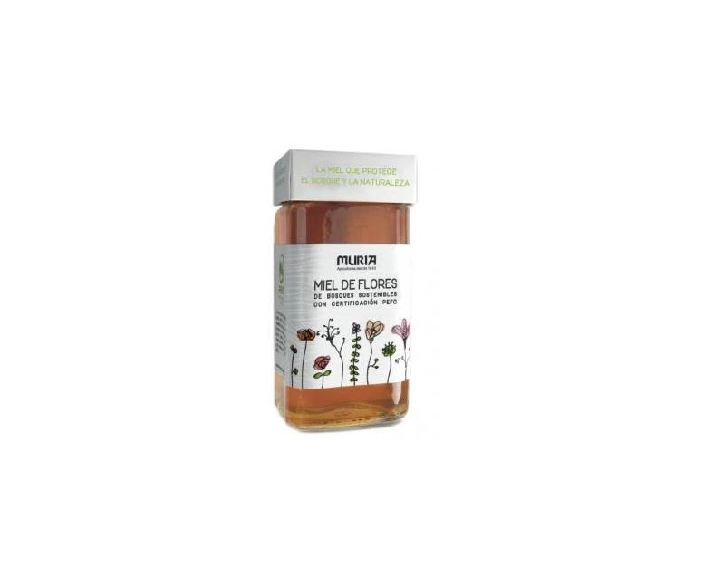 Miel de flores bosques sostenible pefc 420 gr Muria