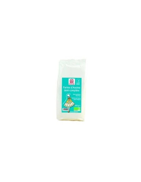 Harina de avena semi integral bio 500 gr Celnat