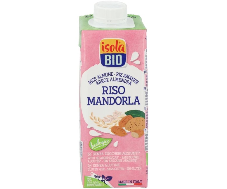 Bebida vegetal de arroz con almendra bio sg 250 ml Isola