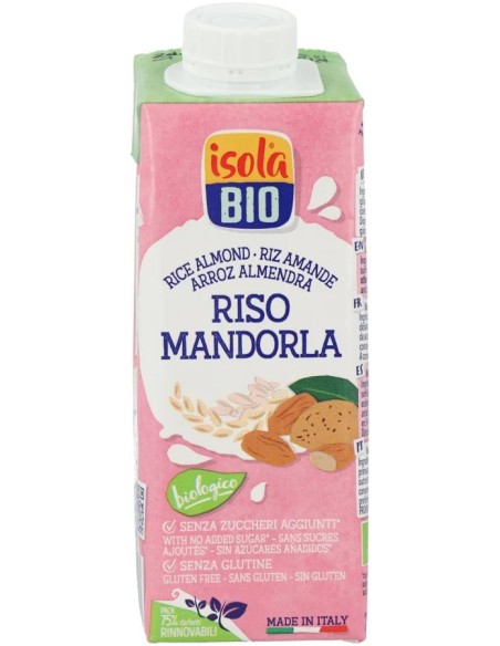 Bebida vegetal de arroz con almendra bio sg 250 ml Isola