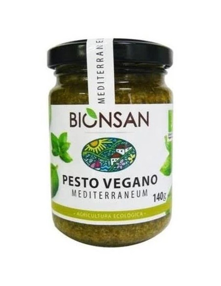 Pesto vegano mediterraneum eco 140 gr Bionsan