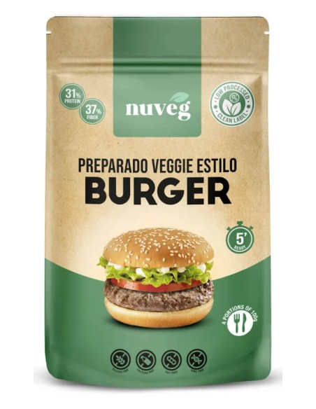 Veggie burger sg 135 gr Nuveg
