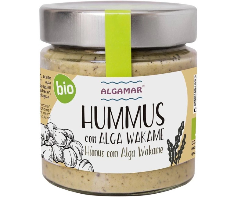 Hummus con alga wakame bio 180 gr ALGAMAR