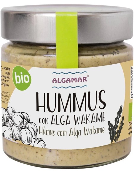 Hummus con alga wakame bio 180 gr ALGAMAR