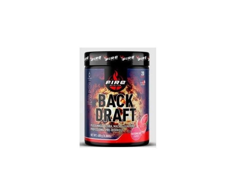Back-draft preworkout pre-entreno sandía 400 gr Fire