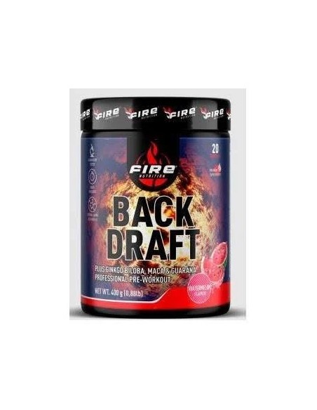 Back-draft preworkout pre-entreno sandía 400 gr Fire