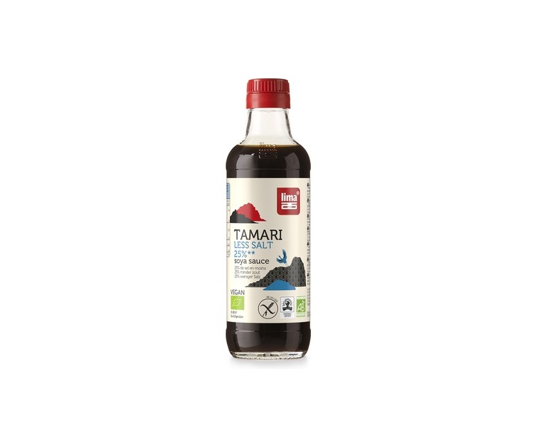 Tamari 25% Menos Sal Bio 250 ml Lima