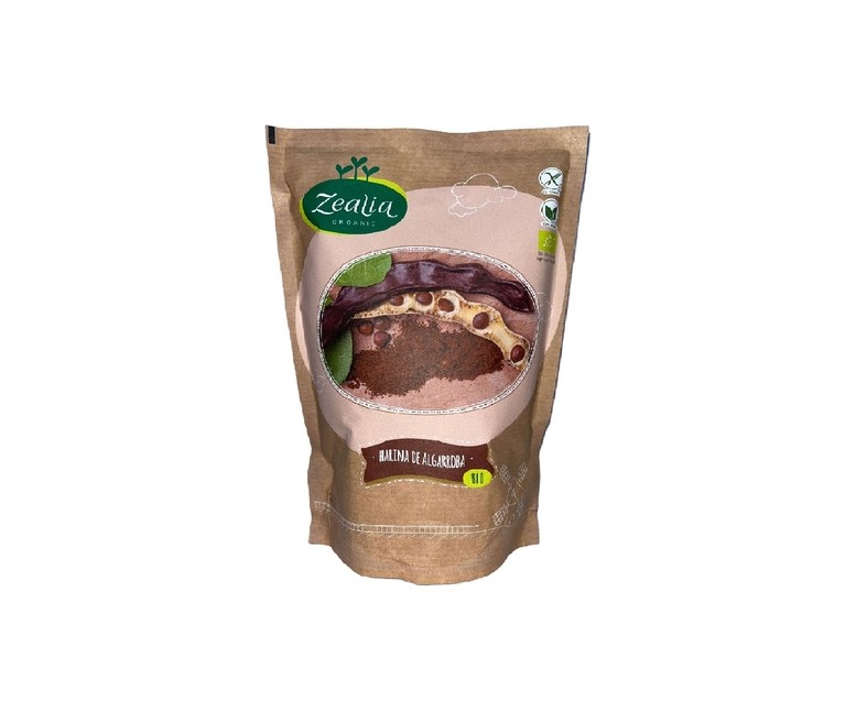 Harina de algarroba sin gluten Bio 500 g Zealia