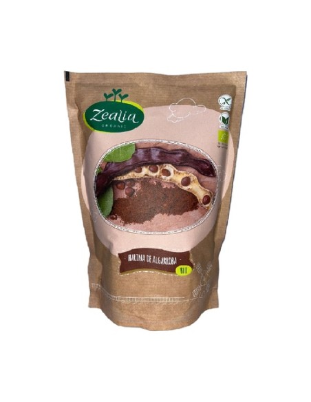 Harina de algarroba sin gluten Bio 500 g Zealia