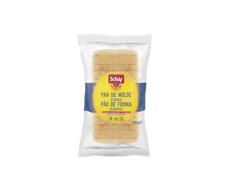 Pan de molde clásico sin gluten 300 g Schär
