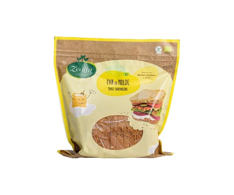 Pan de Molde a Rebanadas sin Gluten Ecológico 360 g Zealia