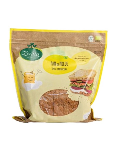 Pan de Molde a Rebanadas sin Gluten Ecológico 360 g Zealia