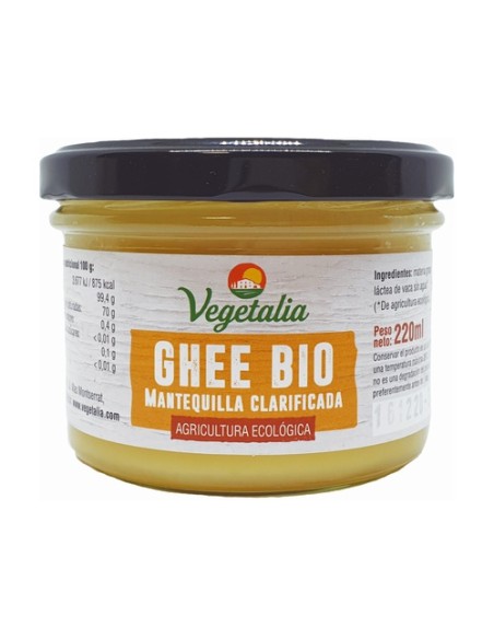 Ghee Mantequilla Clarificada Bio 220 ml Vegetalia
