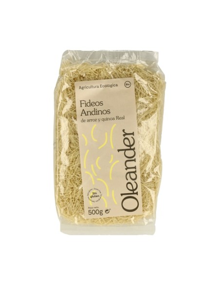 Fideos andinos de arroz y quinoa real bio 500 g Oleander