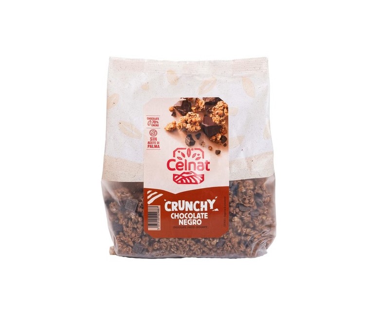 Muesli crunchy chocolate negro Bio 500 g (Chocolate) Celnat