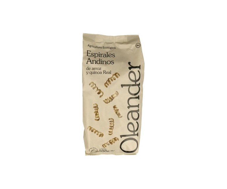 Espirales andinos de arroz y quinoa real bio 500 g Oleander
