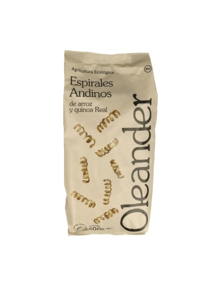 Espirales andinos de arroz y quinoa real bio 500 g Oleander
