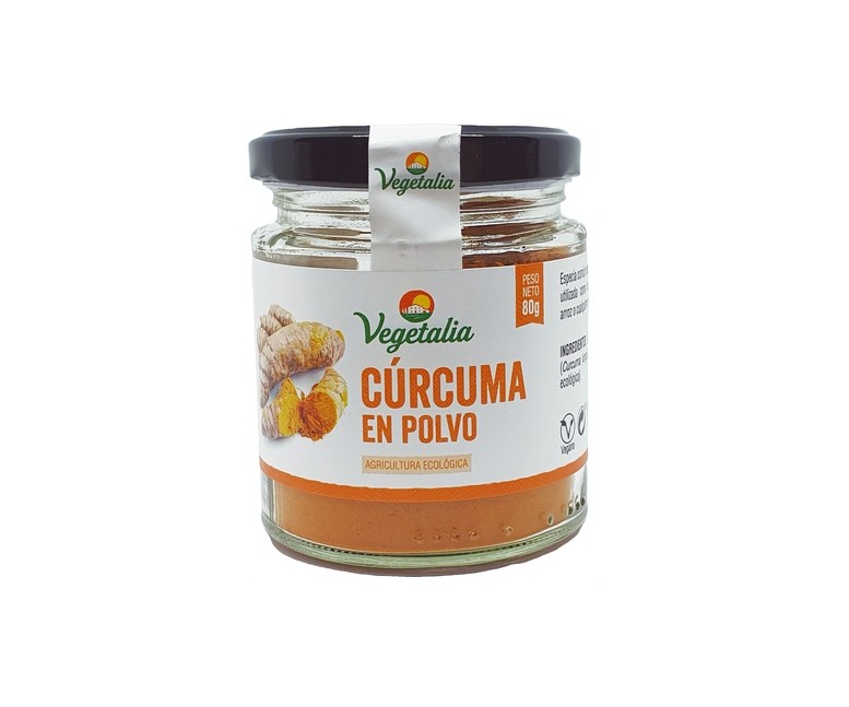 Cúrcuma en polvo Bio 80 g de polvo Vegetalia
