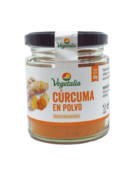 Cúrcuma en polvo Bio 80 g de polvo Vegetalia