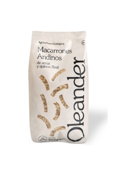 Macarrones andinos de arroz y quinoa real bio 500 g Oleander