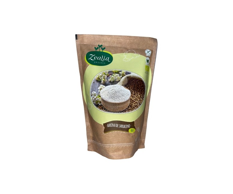 Harina de trigo sarraceno sin gluten Bio 500 g Zealia