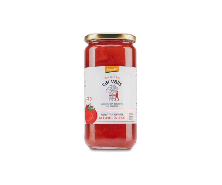 Tomate entero pelado Demeter 660 g Cal Valls