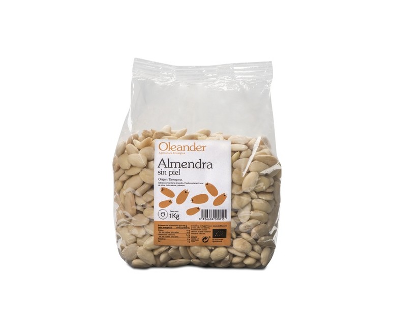 Almendra sin piel bio 1 kg Oleander