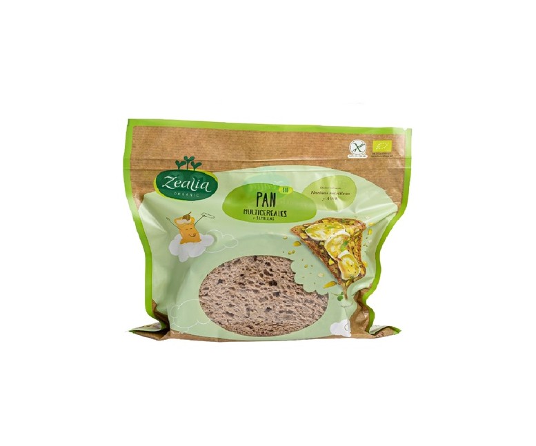 Pan Multicereales y semillas bio sin gluten 330 g Zealia