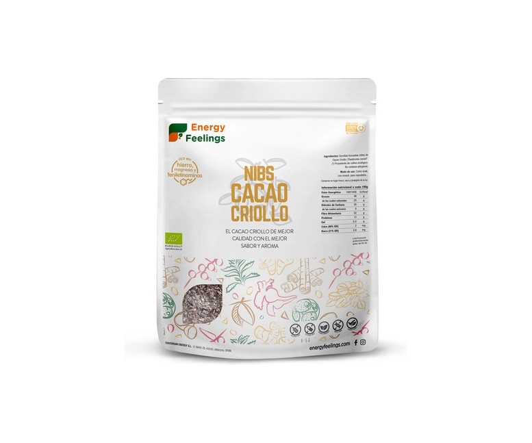 Nibs cacao criollo 1 kg Energy Feelings