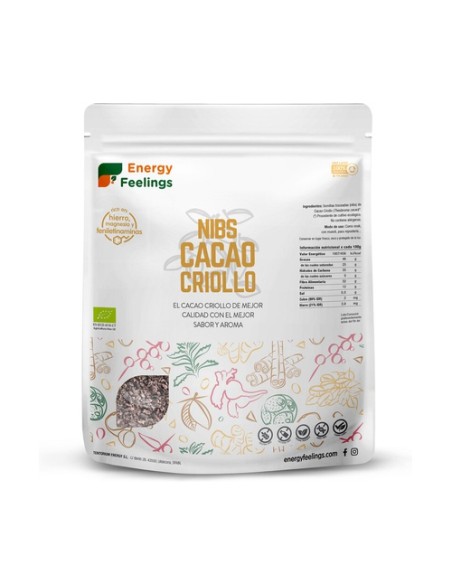 Nibs cacao criollo 1 kg Energy Feelings