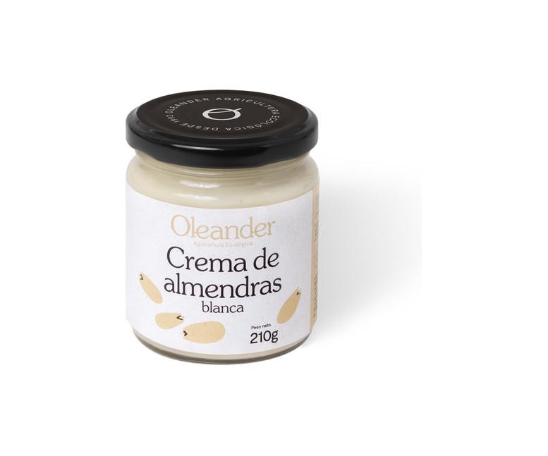 Crema de almendras blanca Bio 210 g de crema Oleander